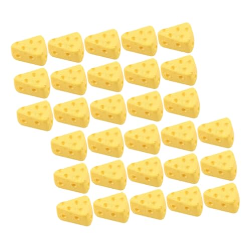 VANZACK 40Stücke Künstlicher Käsekuchen Dekorationsset Mini Käsekuchen für Präsentation und Fotografie Realistische Imitationen für Laden und Wohnraumdekoration aus Langlebigem von VANZACK