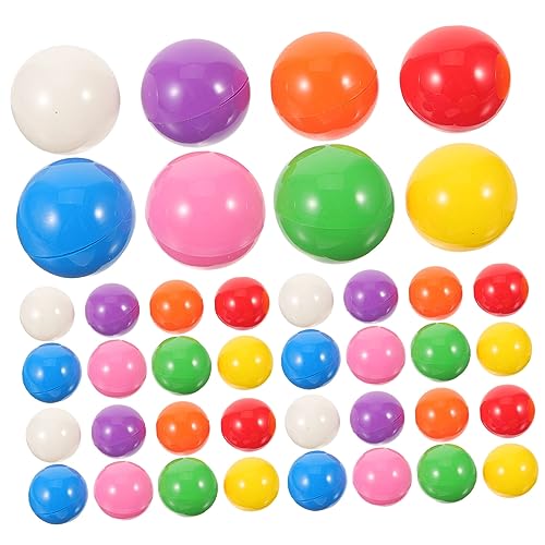 VANZACK 40Stücke Lotteriekugeln Aus Kunststoff Zu Öffnende Raffle Balls Farben Für Gewinnspiele Spiele Und Veranstaltungen Mix Aus Farben Kugeln von VANZACK