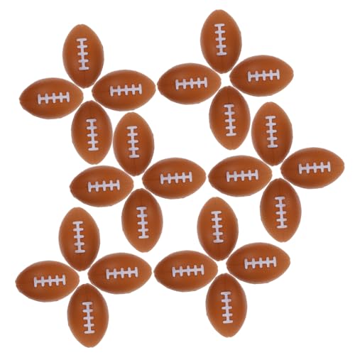 VANZACK 40Stücke Mini Fußball Quetschspielzeug Dehnbares Stressabbau Mitbringsel für Partys College Football Dekorationen Geistigen Gesundheit von VANZACK