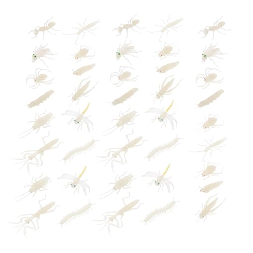 VANZACK 48Stücke Simulation Insektenmodelle Realistische Insektenspielwaren Für Halloween Deko Leuchtende Spielzeuge Für Gruselpartys Für Halloween Feiern von VANZACK