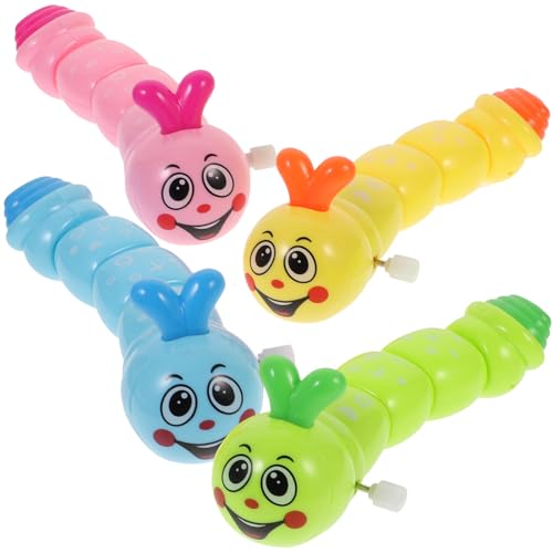 VANZACK 4Stücke Aufziehbares Raupenspielzeug Cartoon Raupe Mit Wackelschwanz Für Interaktives Für Jungen Und Farben Zufällig VANZACK 4Stücke Aufziehbares Raupenspielzeug Cartoon Raupe Mit Wackelschwanz Für Interaktives Für Jungen Und Farben Zufällig von VANZACK