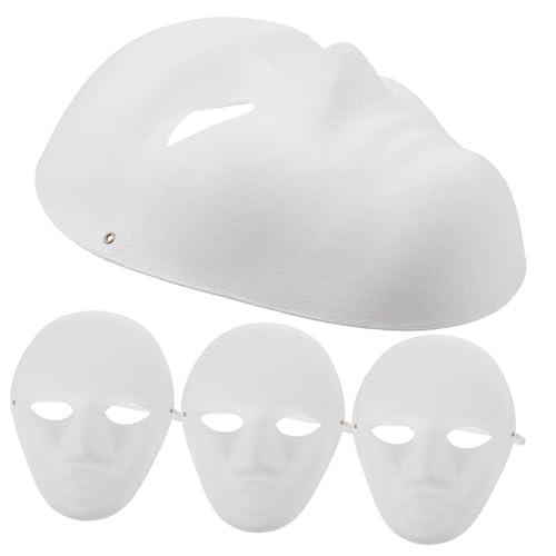 VANZACK 4Stücke DIY Handmalerei Masken Leermasken für Halloween Karneval und Bühnenperformances Umweltfreundliche Pappmaske für Kreative Bastelprojekte VANZACK 4Stücke DIY Handmalerei Masken Leermasken für Halloween Karneval und Bühnenperformances Umweltfreundliche Pappmaske für Kreative Bastelprojekte von VANZACK