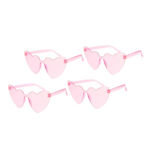 VANZACK 4Stücke Herzförmige Rahmenlose Sonnenbrillen Trendige Party Sonnenbrillen Candy Farben Accessoires für Geburtstage Halloween VANZACK 4Stücke Herzförmige Rahmenlose Sonnenbrillen Trendige Party Sonnenbrillen Candy Farben Accessoires für Geburtstage Halloween von VANZACK