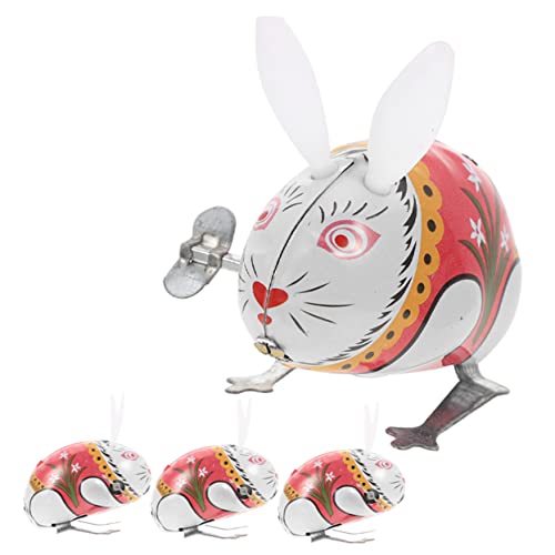 VANZACK 4Stücke Kreative Wind Up Lustige Spielzeuge Aufziehbare Cartoon Rabbit Spielzeuge Für Osterparty Und Kindergeburtstage von VANZACK