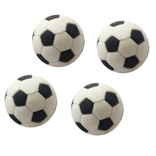 VANZACK 4Stücke Mini Fußball Dekorationen Für Mini Häuser Realistische Fußbälle Für DIY Projekte Und Wohnaccessoires Ornamente Für Kreative Bastelideen von VANZACK
