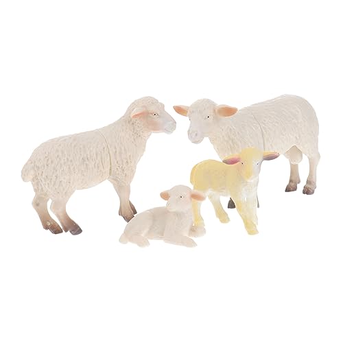 VANZACK 4Stücke Mini Schaf Familie Modell Realistische Tierfiguren Für Bauernhoftiere Lernspielzeug Für Jungen Und Jahren VANZACK 4Stücke Mini Schaf Familie Modell Realistische Tierfiguren Für Bauernhoftiere Lernspielzeug Für Jungen Und Jahren von VANZACK