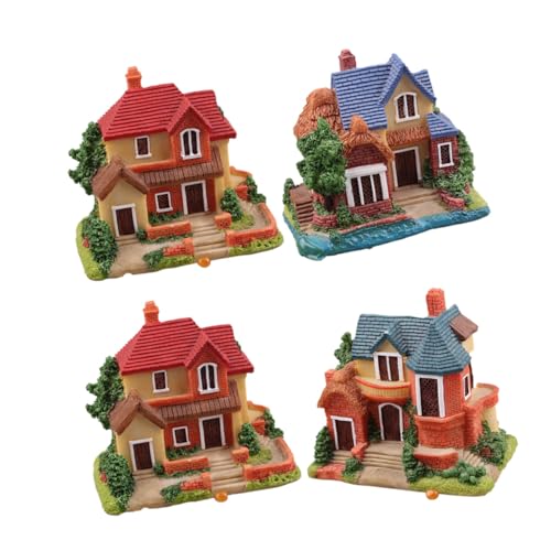 VANZACK 4Stücke Miniaturhaus Modellset Aus Vintage Ornamente Für Miniaturgarten Und Puppenhaus Dekoration Rustikale Figuren Für Büro VANZACK 4Stücke Miniaturhaus Modellset Aus Vintage Ornamente Für Miniaturgarten Und Puppenhaus Dekoration Rustikale Figuren Für Büro von VANZACK