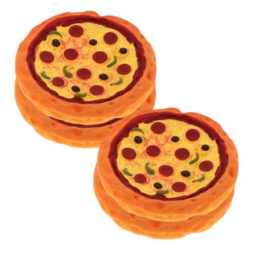 VANZACK 4Stücke Pizza für Puppenhaus Realistische Nachbildung von Pizza für Mini Küchen und Puppenhaus Dekoration Zubehör für Kreatives und DIY Szenenlayout VANZACK 4Stücke Pizza für Puppenhaus Realistische Nachbildung von Pizza für Mini Küchen und Puppenhaus Dekoration Zubehör für Kreatives und DIY Szenenlayout von VANZACK