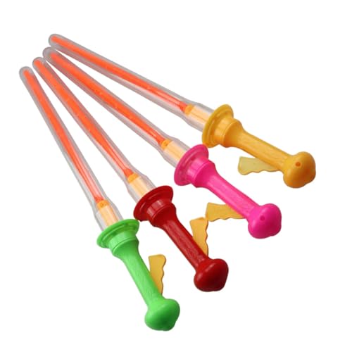 VANZACK 4Stücke Seifenblasenstäbe für Lustige Blasenmacher für Outdoor Partygeschenke ohne Blasenflüssigkeit Zufällige Farben für Garten und Freizeit von VANZACK