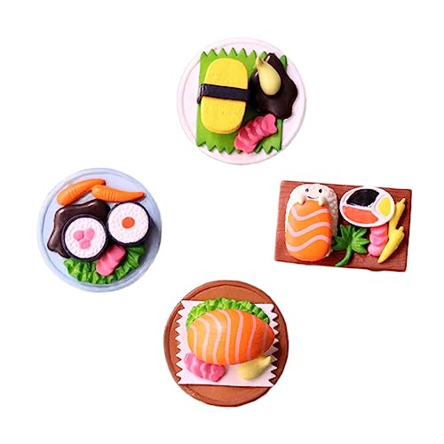 VANZACK 4Stücke Teiliges Aus Künstlichem Sushi Realistische Sushi Dekoration Für Puppenhaus Und Winzige Sushi Dekoration Zufälliger Stil VANZACK 4Stücke Teiliges Aus Künstlichem Sushi Realistische Sushi Dekoration Für Puppenhaus Und Winzige Sushi Dekoration Zufälliger Stil von VANZACK