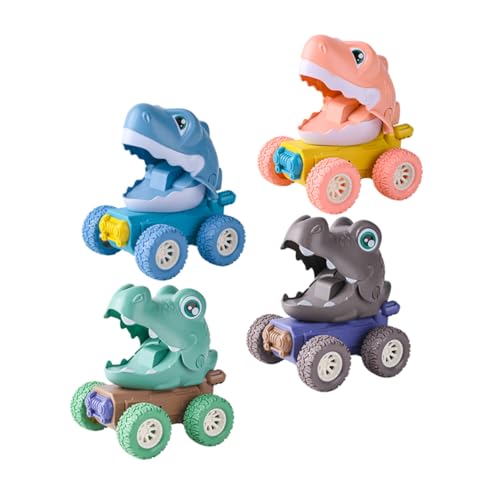 VANZACK 4Stücke Teiliges Dinosaurier Auto für Handpresse Trägheit mit Bunten Designs für Drinnen und Draußen Kleine Dinosaurier Fans VANZACK 4Stücke Teiliges Dinosaurier Auto für Handpresse Trägheit mit Bunten Designs für Drinnen und Draußen Kleine Dinosaurier Fans von VANZACK