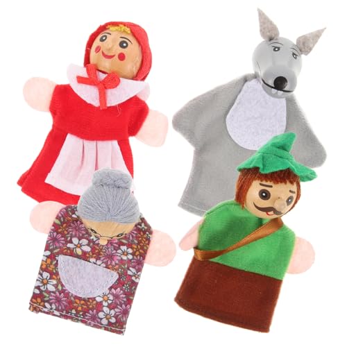 VANZACK 4Stücke Teiliges Fingerpuppen Niedliche Tierische Handpuppen Für Pädagogisches Für Kleinkinder Zum Geschichtenerzählen von VANZACK