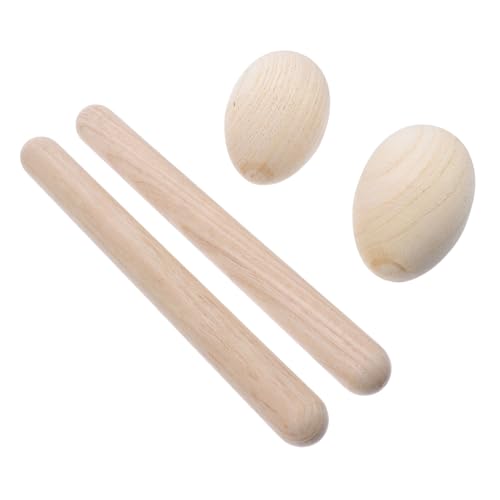 VANZACK 4Stücke Teiliges Musikinstrumentenset aus Holz Egg Shaker und Rhythm Stick für Kreative Rhythmusentwicklung Sicher und Langlebig für Kleinkinder und Anfänger VANZACK 4Stücke Teiliges Musikinstrumentenset aus Holz Egg Shaker und Rhythm Stick für Kreative Rhythmusentwicklung Sicher und Langlebig für Kleinkinder und Anfänger von VANZACK