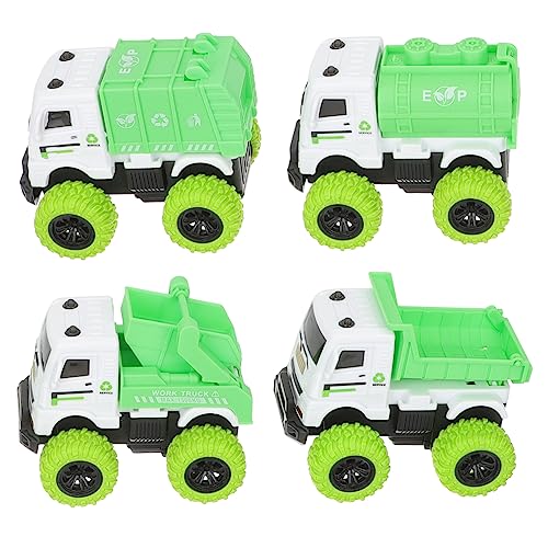 VANZACK Müllwagen Spielzeug für Jungen Reibungskraft Müllwagen Automodell Kompakt und Sicher für Kleinkinder Bauspielzeug für Kinder Fördert Kreativität und Soziale Fähigkeiten von VANZACK