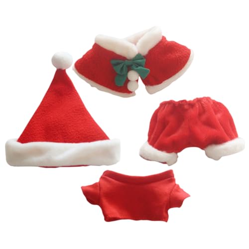 VANZACK 4Stücke Teiliges Weihnachtsoutfit Für Puppen Weihnachtsmann Kostüm Mit Mütze Shorts Und Shirt Puppenzubehör Für Puppen Die Weihnachtszeit VANZACK 4Stücke Teiliges Weihnachtsoutfit Für Puppen Weihnachtsmann Kostüm Mit Mütze Shorts Und Shirt Puppenzubehör Für Puppen Die Weihnachtszeit von VANZACK