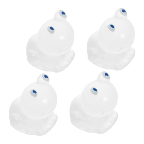 VANZACK 4stücke Mini-froschfiguren Aus Harz Leuchtend Im Dunkeln Winzige Tier-Aquarium-Dekoration Miniatur-Tier-Ornamente Mikro-landschafts-Requisiten Für Schreibtisch Und Nachttisch von VANZACK