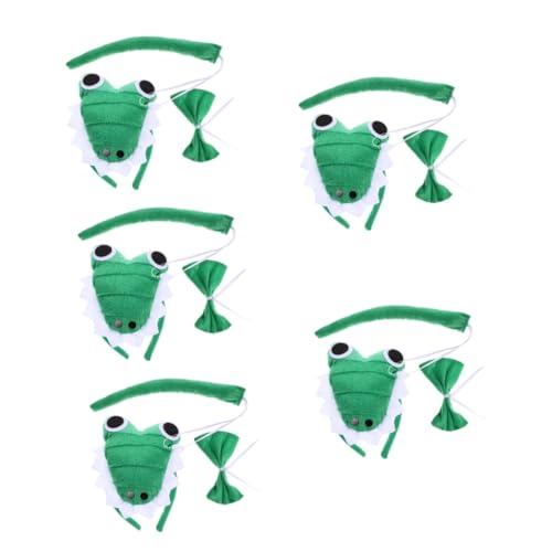 VANZACK 5 Sätze Cosplay Tierkostüm Set mit Alligator Stirnband und Fliege Weiches Material Langlebig und für Festival Mottoparty und Karneval Geeignet für Erwachsene VANZACK 5 Sätze Cosplay Tierkostüm Set mit Alligator Stirnband und Fliege Weiches Material Langlebig und für Festival Mottoparty und Karneval Geeignet für Erwachsene von VANZACK