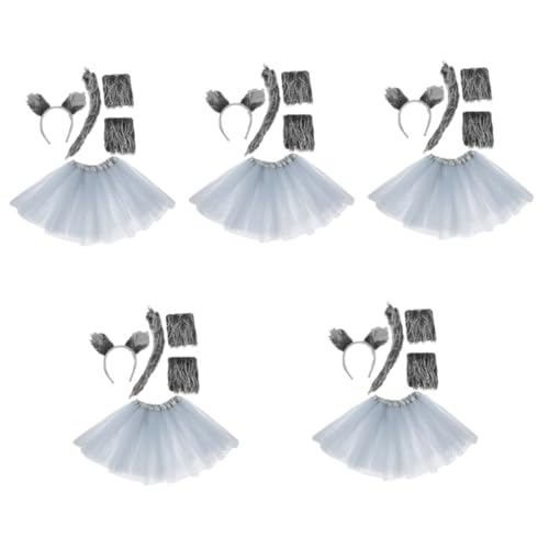 VANZACK 5 Sätze Ohren Stirnband grau Ohren und Geweih Wolfshandschuhe Party-Kostüm-Requisite Cosplay-Wolf-Kostüm Cosplay -Kostüm Wolf-Kostüm-Requisiten Tutu-Rock Plüsch Grey VANZACK 5 Sätze Ohren Stirnband grau Ohren und Geweih Wolfshandschuhe Party-Kostüm-Requisite Cosplay-Wolf-Kostüm Cosplay -Kostüm Wolf-Kostüm-Requisiten Tutu-Rock Plüsch Grey von VANZACK