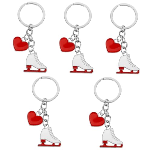 VANZACK 5 Stück Eislaufschuhe Schlüsselanhänger Charm Schlüsselring mit Skates Anhänger Kreatives Design für Schlüssel oder für Eislaufbegeisterte VANZACK 5 Stück Eislaufschuhe Schlüsselanhänger Charm Schlüsselring mit Skates Anhänger Kreatives Design für Schlüssel oder für Eislaufbegeisterte von VANZACK