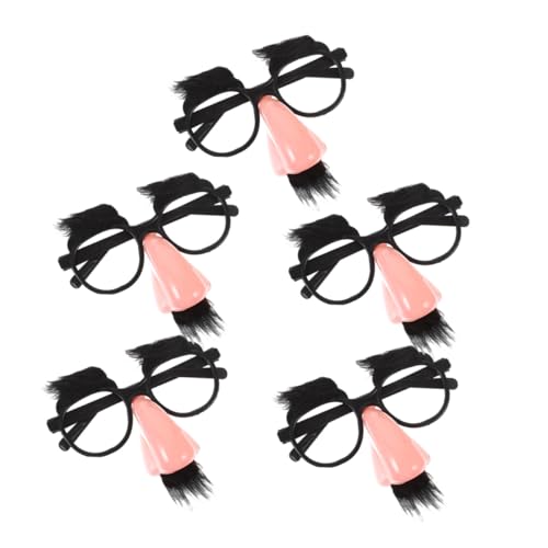 VANZACK 5 Stück Lustige Brillenset mit Großer Nase und Schwarzem Bart Witzige Kostüm-accessoires für Halloween Karneval Cosplay-party Geeignet für Erwachsene und Jugendliche VANZACK 5 Stück Lustige Brillenset mit Großer Nase und Schwarzem Bart Witzige Kostüm-accessoires für Halloween Karneval Cosplay-party Geeignet für Erwachsene und Jugendliche von VANZACK