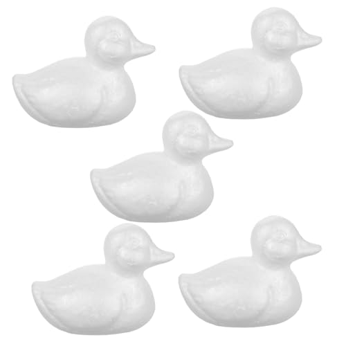 VANZACK 5 Stück Teiliges DIY Schaumstoff Enten für Kreative Projekte Weiße Entenformen für Kunsthandwerk Hochzeiten Partys und Heimdekorationen VANZACK 5 Stück Teiliges DIY Schaumstoff Enten für Kreative Projekte Weiße Entenformen für Kunsthandwerk Hochzeiten Partys und Heimdekorationen von VANZACK