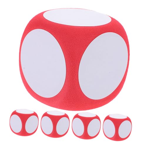 VANZACK 5 Stück Teiliges DIY Spielwürfel aus Blankem Schaumstoff Große Anpassbare Würfel für Partys Unterricht und Brettspiele für Kreative Projekte und Spieleabend VANZACK 5 Stück Teiliges DIY Spielwürfel aus Blankem Schaumstoff Große Anpassbare Würfel für Partys Unterricht und Brettspiele für Kreative Projekte und Spieleabend von VANZACK
