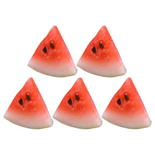VANZACK 5 Stück Teiliges Mini Wassermelonen Scheiben Dekorationen aus Realistische Mini Früchte Modelle für DIY Basteln Miniatur Obst Zubehör Detailreiche Früchte für Puppenhäuser und VANZACK 5 Stück Teiliges Mini Wassermelonen Scheiben Dekorationen aus Realistische Mini Früchte Modelle für DIY Basteln Miniatur Obst Zubehör Detailreiche Früchte für Puppenhäuser und von VANZACK