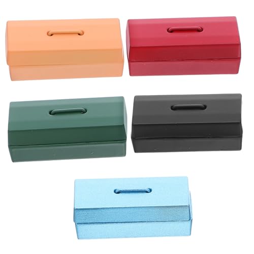 VANZACK 5 Stück Teiliges Mini Werkzeugkasten Metall Miniatur Werkzeugkiste für Puppenhaus Mini Zubehör Realistische Aufbewahrungsbox für Modellbau und Dekoration VANZACK 5 Stück Teiliges Mini Werkzeugkasten Metall Miniatur Werkzeugkiste für Puppenhaus Mini Zubehör Realistische Aufbewahrungsbox für Modellbau und Dekoration von VANZACK