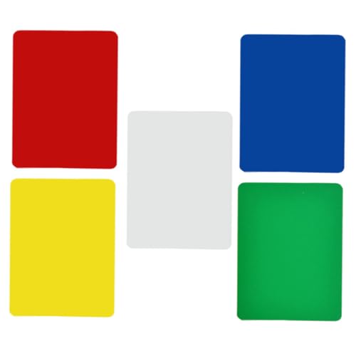 VANZACK 5 Stück Teiliges Poker Cut Cards aus Kunststoff Dealing Tool mit Glatten Abgerundeten Kanten für Schnelles und Sicheres Austeilen Geeignet für Pokerspieltische und Kartenspiele von VANZACK