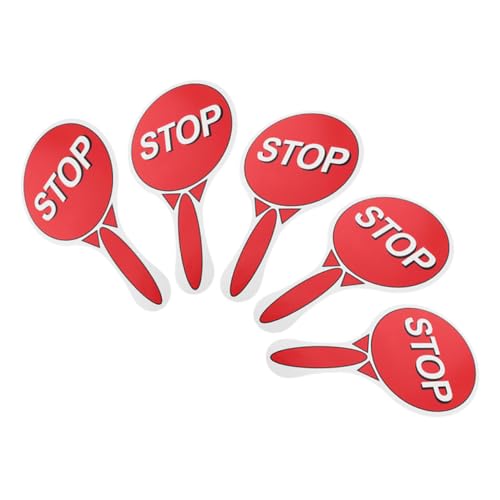 VANZACK 5 Stück Teiliges Stoppschild Rot Grün Doppelseitig Handlich für Kindergarten Klassenzimmer Verkehrssicherheit Spielerisch Lernen und Zusammenarbeit Fördern VANZACK 5 Stück Teiliges Stoppschild Rot Grün Doppelseitig Handlich für Kindergarten Klassenzimmer Verkehrssicherheit Spielerisch Lernen und Zusammenarbeit Fördern von VANZACK