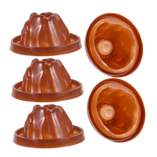 VANZACK 5 Stück Teiliges Vulkanmodell mit Basis für Realistische Vulkanausbrüche DIY Wissenschaftsexperimente Fördert Manuelle Geschicklichkeit und Naturwissenschaftliche Entdeckungen für von VANZACK