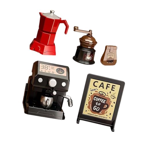 VANZACK 5 Stücke Miniatur Kaffeemaschine Modell Für Puppenhaus Realistische Kaffeemaschine Spielzeug Puppenhaus Ornamente Mini Zubehör VANZACK 5 Stücke Miniatur Kaffeemaschine Modell Für Puppenhaus Realistische Kaffeemaschine Spielzeug Puppenhaus Ornamente Mini Zubehör von VANZACK