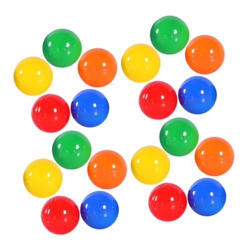 VANZACK 50 Stück Bunte Kleine Kunststoff lotteriekugeln zum Öffnen Befüllbare Tombola bälle für Partyspiele Gewinnspiele und Festliche Veranstaltungen mit Praktischem Öffnungsmechanismus von VANZACK