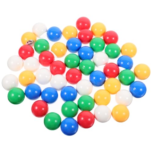 VANZACK 50 Stück Bunte Nummerierte Lotteriebälle aus Robustem Wiederverwendbare Raffles für Partys Gewinnspiele und Unterhaltung Stabile Spielkugeln mit Klarer Nummerierung von VANZACK