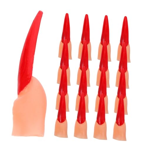 VANZACK 50 Stück Halloween Falschfinger Zauberer Requisite Streich Fingertrick Requisite Horror Nägel Gimmick Für Tricks Gefälschte Finger Kleine Gefälschte von VANZACK