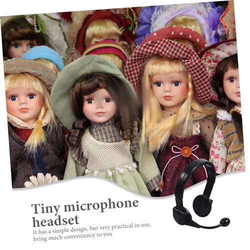 VANZACK 50 Stück Mini Headset Ornamente für Puppen Dekorative Mikrofon und Kopfhörer Requisiten Langlebiges DIY Zubehör für Puppenhaus Geeignet für Fotografie und Rollenspiele von VANZACK