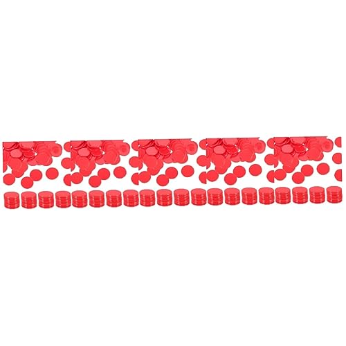 VANZACK 500 Stck. Bingo Chips aus Solidem Rot Langlebige Spielchips für Brettspiele Poker und Matheunterricht Wiederverwendbare Zählsteine für Spielspaß VANZACK 500 Stck. Bingo Chips aus Solidem Rot Langlebige Spielchips für Brettspiele Poker und Matheunterricht Wiederverwendbare Zählsteine für Spielspaß von VANZACK
