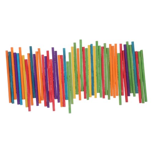 VANZACK 50Stücke Rhythmussticks für Holzstöcke Musikinstrumente für Kreative Bastelprojekte für Vorschul und Kleinkindaktivitäten Fördert Musikalität und Spaß Beim von VANZACK