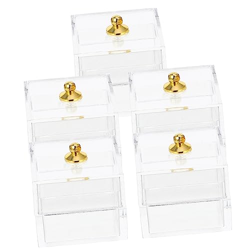 VANZACK 5Stücke Aufbewahrungsbox Teiliges Transparent für Puppenhaus Dekoration Langlebig für Mikro Landschaften und DIY Projekte Kleines Haushaltswerkzeug VANZACK 5Stücke Aufbewahrungsbox Teiliges Transparent für Puppenhaus Dekoration Langlebig für Mikro Landschaften und DIY Projekte Kleines Haushaltswerkzeug von VANZACK