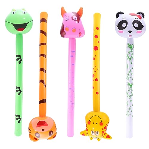VANZACK 5Stücke Aufblasbare Tier Spielzeuge aus PVC Lustige Aufblasbare Tier Sticks für Pädagogisches für Garten Schnelles Aufblasen und Sicheres Material VANZACK 5Stücke Aufblasbare Tier Spielzeuge aus PVC Lustige Aufblasbare Tier Sticks für Pädagogisches für Garten Schnelles Aufblasen und Sicheres Material von VANZACK