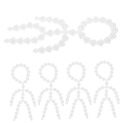 VANZACK 5Stücke Bewegliche Puppengelenke Leerer Puppenkörper Flexible Kugelpfannengelenke Für Puppenherstellung Actionfiguren Und Kreative Projekte Weißes Kunststoffmaterial von VANZACK