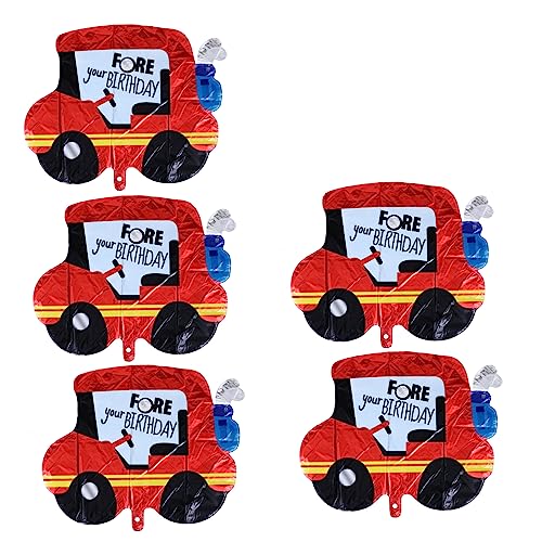 VANZACK 5Stücke Fahrzeug Luftballons Große Aluminiumfolie Dekoration Für Kindergeburtstage Partyballons Partydekoration Für Kleine Autofans Geburtstagsparty Deko von VANZACK