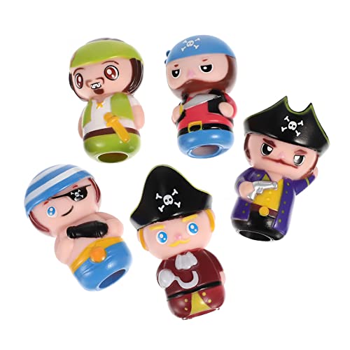 VANZACK 5Stücke Fingerpuppen Mit Piratendesign Interaktive Cartoon Fingerpuppen Für Partygeschenke Für Ganze Familie von VANZACK