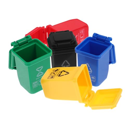VANZACK 5Stücke Mini Mülltonnen Modell Für Puppenhäuser Mülleimer Für Szenenmodelle Farbige Abfallbehälter Zur Dekoration Für Lehrzwecke Zufällige Farben VANZACK 5Stücke Mini Mülltonnen Modell Für Puppenhäuser Mülleimer Für Szenenmodelle Farbige Abfallbehälter Zur Dekoration Für Lehrzwecke Zufällige Farben von VANZACK