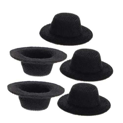 VANZACK 5Stücke Miniaturhüte Für Puppen Schwarze Jazzhüte Austauschbare Minihüte Für DIY Bastelprojekte Accessoires Für Puppenkleider Und Dekorationen VANZACK 5Stücke Miniaturhüte Für Puppen Schwarze Jazzhüte Austauschbare Minihüte Für DIY Bastelprojekte Accessoires Für Puppenkleider Und Dekorationen von VANZACK