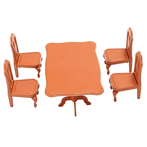 VANZACK Miniatur-küchenset 5-teiliges Puppenmöbelset Miniatur-Tisch Und Stühle Für Szenen Im Jungen- Und Mädchenzimmer von VANZACK