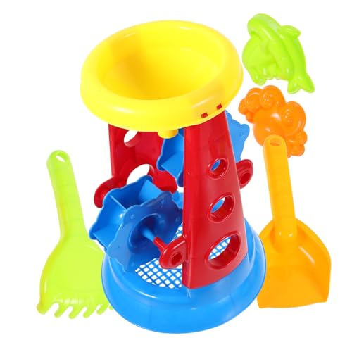 VANZACK 5Stücke Teiliges Strandspielzeug Set für Eimer und Sanduhr aus Kunststoff Strandspiele und Sandkasten für Kleine im Freien von VANZACK