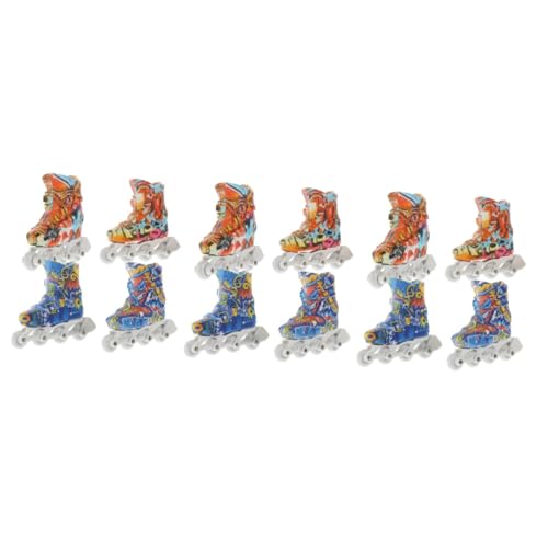 VANZACK 6 Paare Mini Finger Rollschuhe Realistische Finger Skate Modelle Kompakt Fingerspielzeug Zubehör für Erwachsene zur Stressreduktion und Unterhaltung VANZACK 6 Paare Mini Finger Rollschuhe Realistische Finger Skate Modelle Kompakt Fingerspielzeug Zubehör für Erwachsene zur Stressreduktion und Unterhaltung von VANZACK