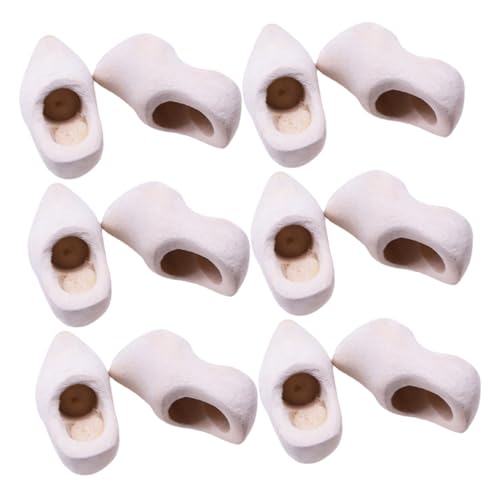 VANZACK 6 Paare Miniatur Holzschuhe Unfertige DIY Holzklompen Basteln Mini Holzschuhe für Puppenhaus Dekoration und Handwerksprojekte VANZACK 6 Paare Miniatur Holzschuhe Unfertige DIY Holzklompen Basteln Mini Holzschuhe für Puppenhaus Dekoration und Handwerksprojekte von VANZACK
