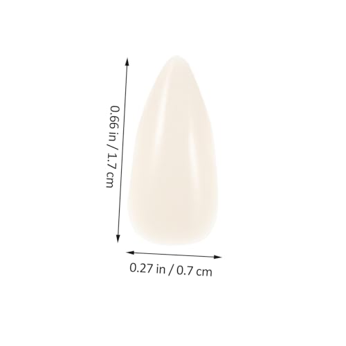 VANZACK 6 Paare Vampirzähne Realistische Zähne für Halloween Cosplay Party Unisex ohne Kleber Sicher Ungiftig von VANZACK
